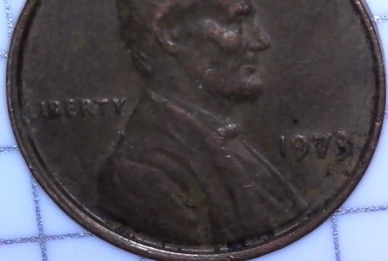 1973-P-Lincoln-Memorial-Cent-With-Die-Chip-In-B-Aka-Broken-Post